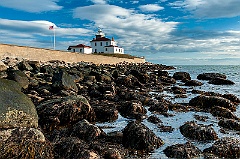 Watch Hill Light at Peacful Low Tide